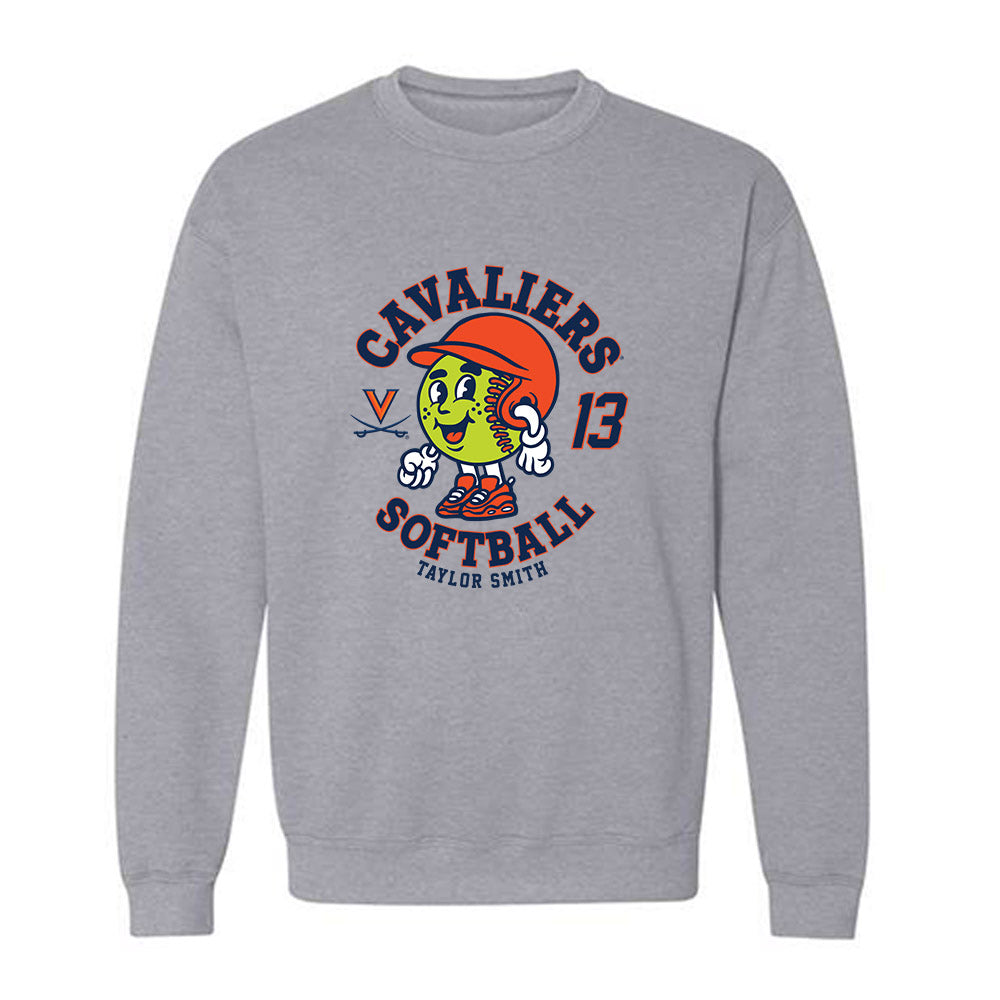 Virginia - NCAA Softball : Taylor Smith - Fashion Shersey Crewneck Sweatshirt-0