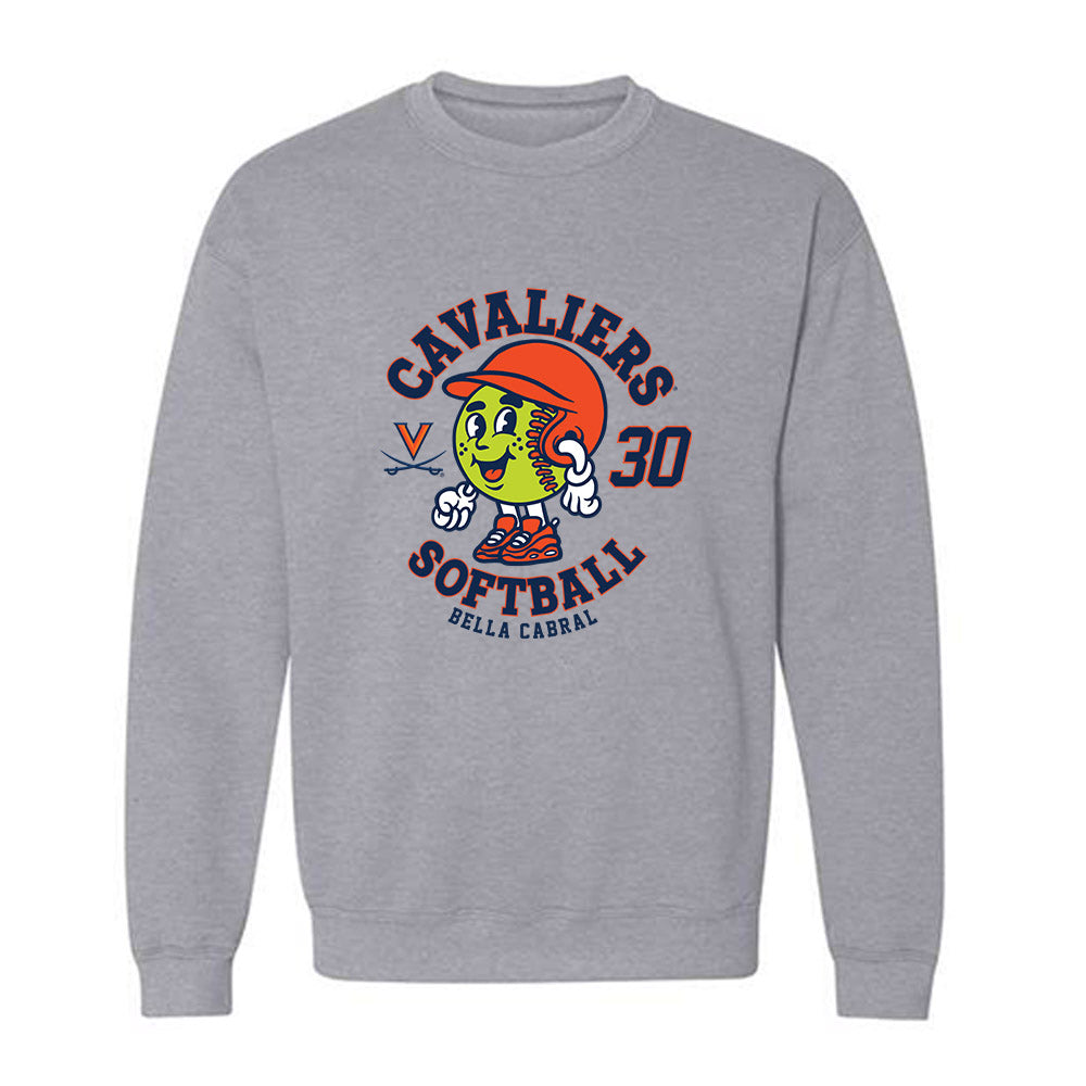 Virginia - NCAA Softball : Bella Cabral - Fashion Shersey Crewneck Sweatshirt-0
