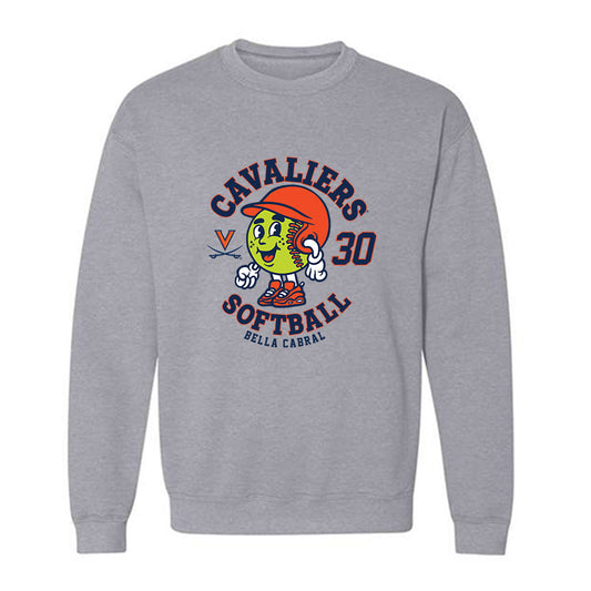 Virginia - NCAA Softball : Bella Cabral - Fashion Shersey Crewneck Sweatshirt-0