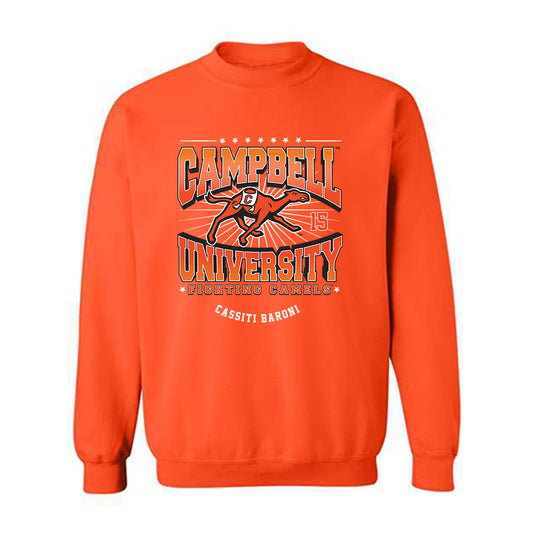 Campbell - NCAA Softball : Cassiti Baroni - Fashion Shersey Crewneck Sweatshirt-0