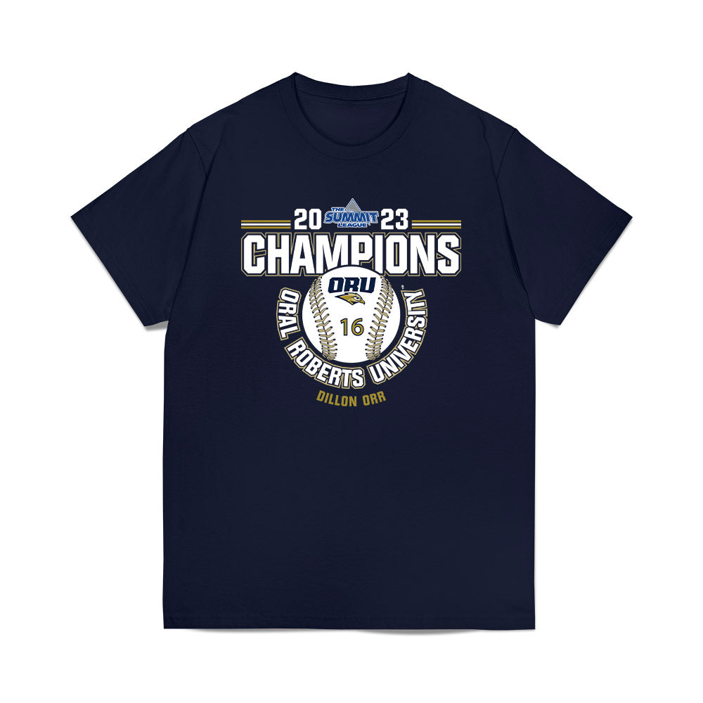 Oral Roberts - NCAA Baseball : Dillon Orr - Sports Shersey T-Shirt-0