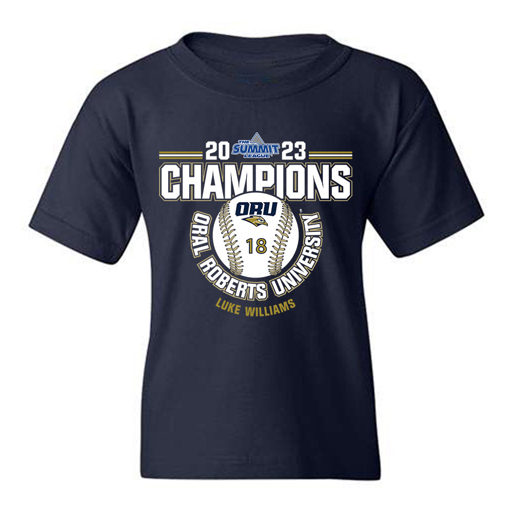 Oral Roberts - NCAA Baseball : Luke Williams - Sports Shersey Youth T-Shirt-0