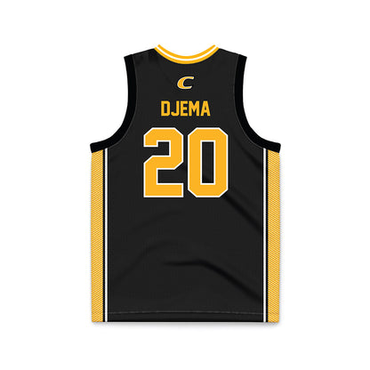 Centre College - NCAA Men's Basketball : Johnny Djema - Black Basketball Jersey-1