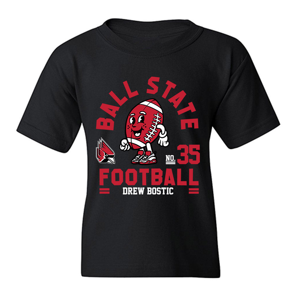 Ball State - NCAA Football : Drew Bostic - Fashion Shersey Youth T-Shirt-0