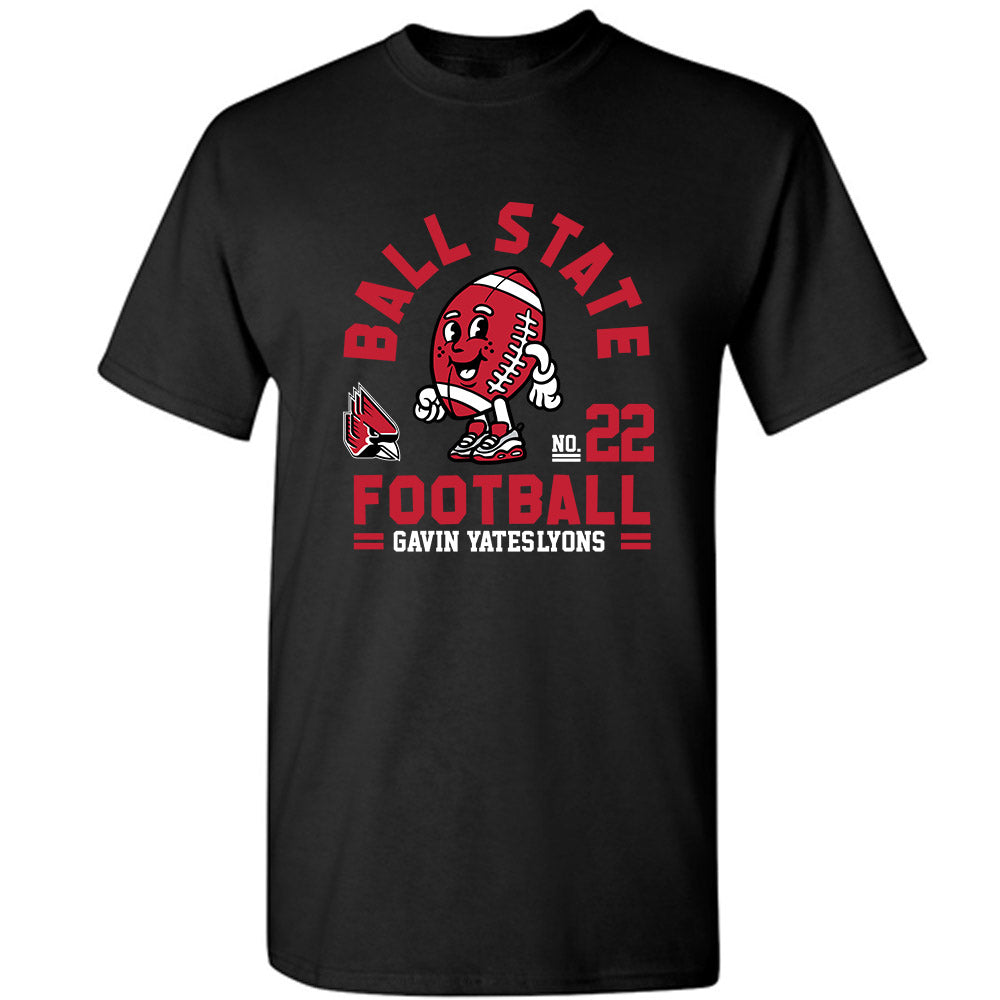 Ball State - NCAA Football : Gavin Yates-Lyons - Fashion Shersey T-Shirt-0
