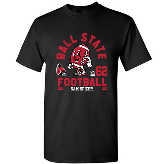 Ball State - NCAA Football : Sam Spicer - Fashion Shersey T-Shirt-0