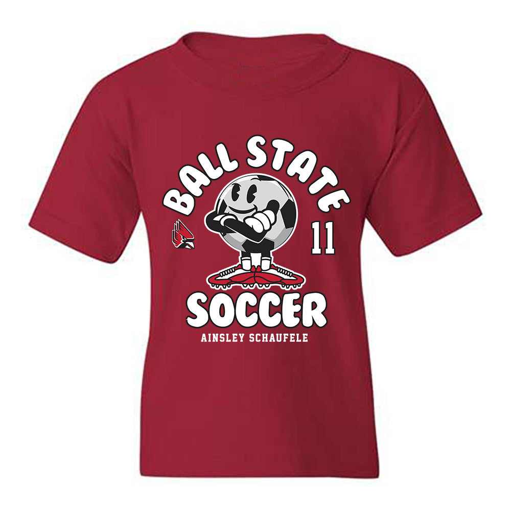 Ball State - NCAA Women's Soccer : Ainsley Schaufele - Fashion Shersey Youth T-Shirt-0