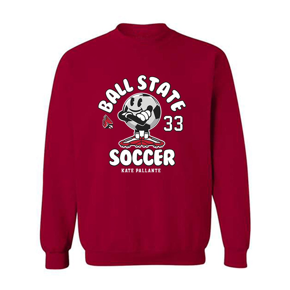 Ball State - NCAA Women's Soccer : Kate Pallante - Fashion Shersey Crewneck Sweatshirt-0