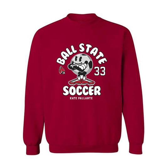 Ball State - NCAA Women's Soccer : Kate Pallante - Fashion Shersey Crewneck Sweatshirt-0