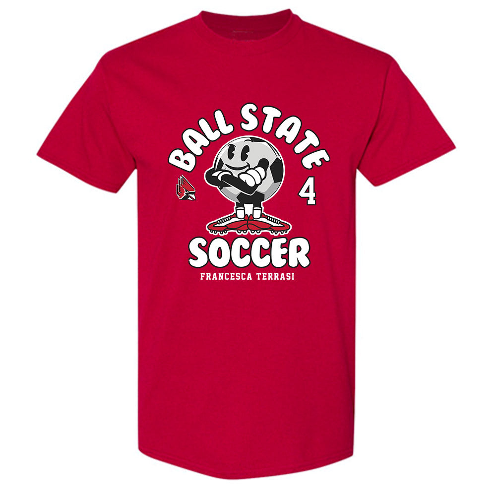 Ball State - NCAA Women's Soccer : Francesca Terrasi - Fashion Shersey T-Shirt-0