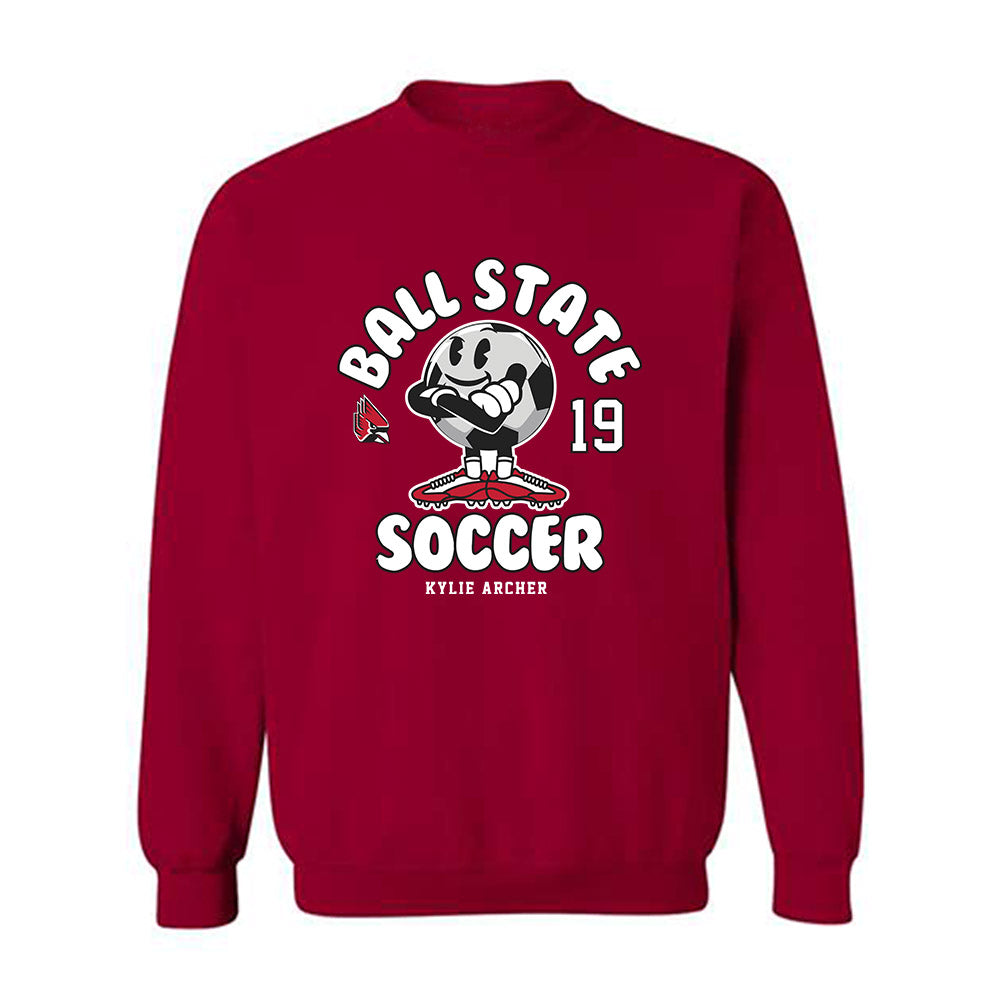 Ball State - NCAA Women's Soccer : Kylie Archer - Fashion Shersey Crewneck Sweatshirt-0