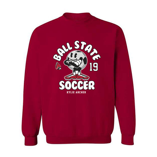 Ball State - NCAA Women's Soccer : Kylie Archer - Fashion Shersey Crewneck Sweatshirt-0