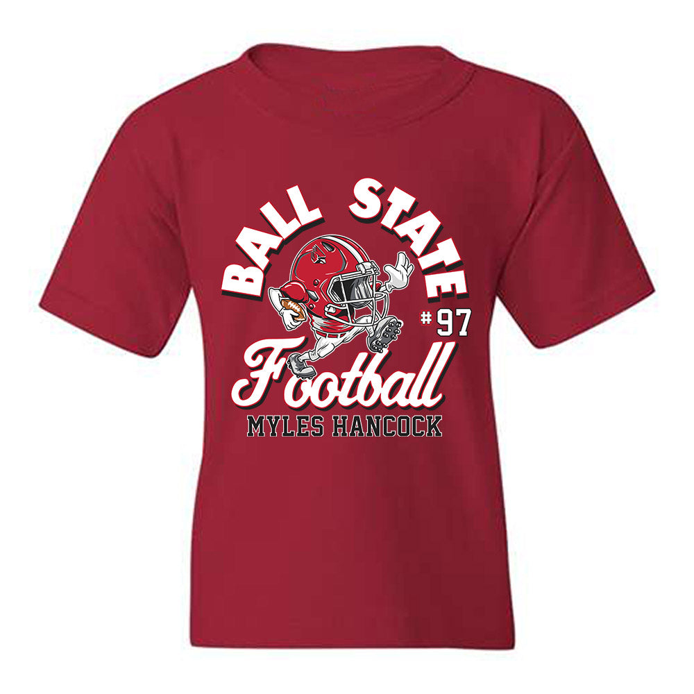 Ball State - NCAA Football : Myles Hancock - Fashion Shersey Youth T-Shirt-0