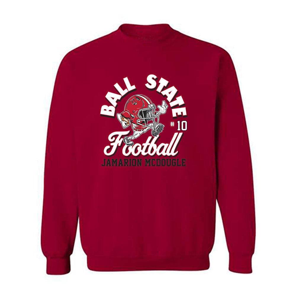Ball State - NCAA Football : Jamarion Mcdougle - Fashion Shersey Crewneck Sweatshirt-0