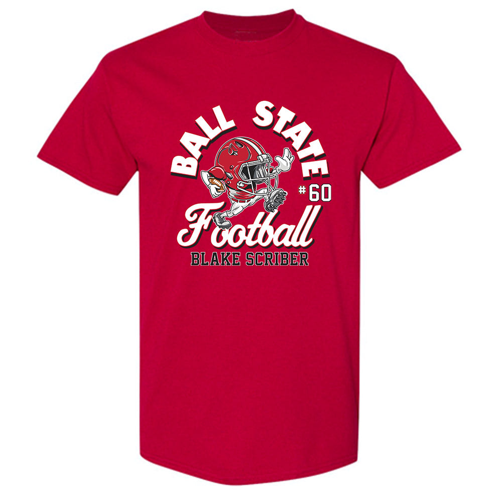 Ball State - NCAA Football : Blake Scriber - Fashion Shersey T-Shirt-0