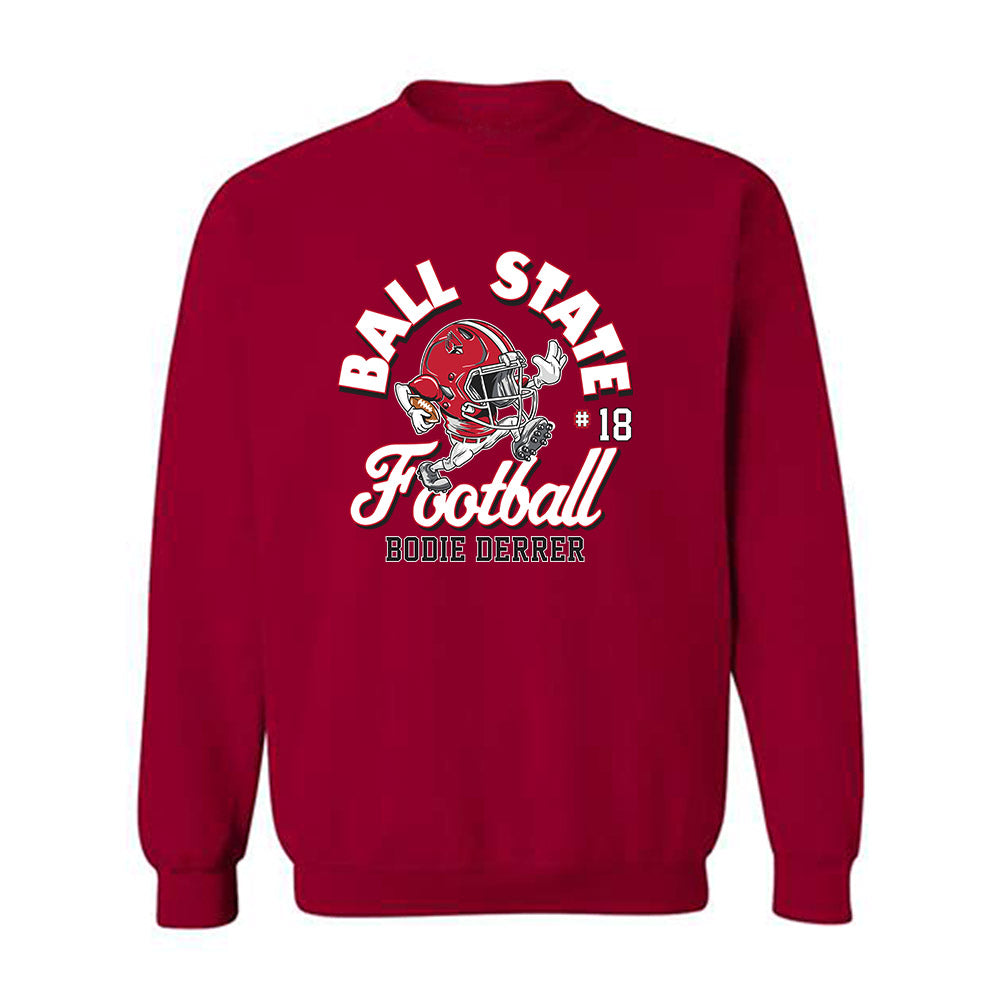 Ball State - NCAA Football : Bodie Derrer - Fashion Shersey Crewneck Sweatshirt-0