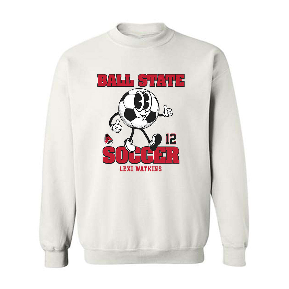 Ball State - NCAA Women's Soccer : Lexi Watkins - Fashion Shersey Crewneck Sweatshirt-0