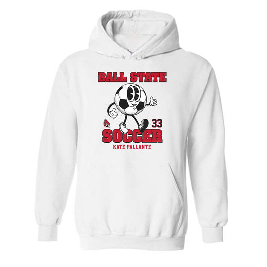 Ball State - NCAA Women's Soccer : Kate Pallante - Fashion Shersey Hooded Sweatshirt-0