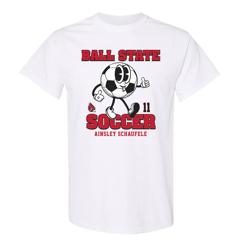 Ball State - NCAA Women's Soccer : Ainsley Schaufele - Fashion Shersey T-Shirt-0