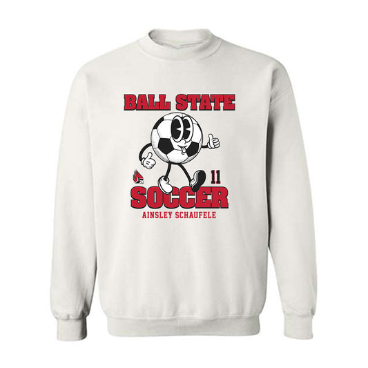 Ball State - NCAA Women's Soccer : Ainsley Schaufele - Fashion Shersey Crewneck Sweatshirt-0