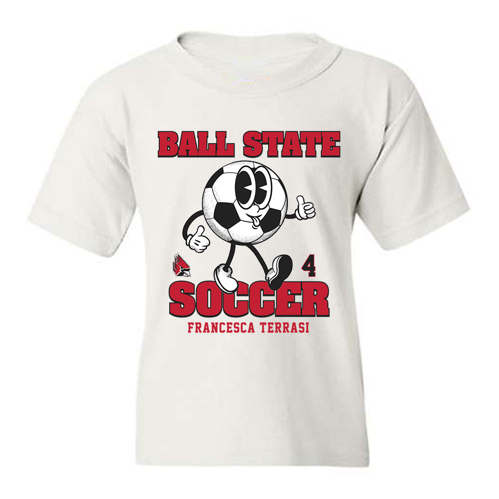 Ball State - NCAA Women's Soccer : Francesca Terrasi - Fashion Shersey Youth T-Shirt-0
