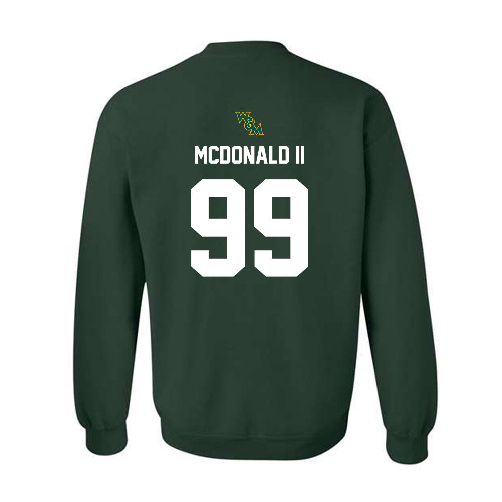 William & Mary - NCAA Football : Nathaniel McDonald II - Crewneck Sweatshirt