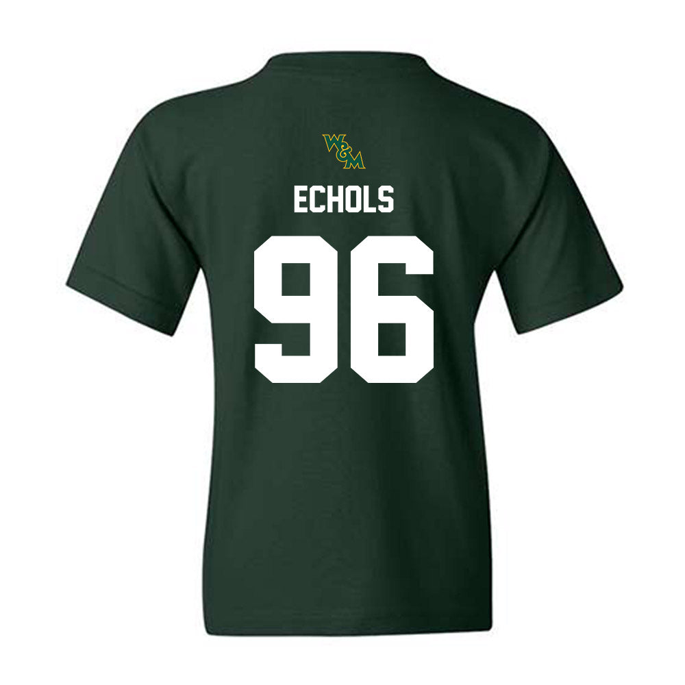 William & Mary - NCAA Football : Brady Echols - Youth T-Shirt-1