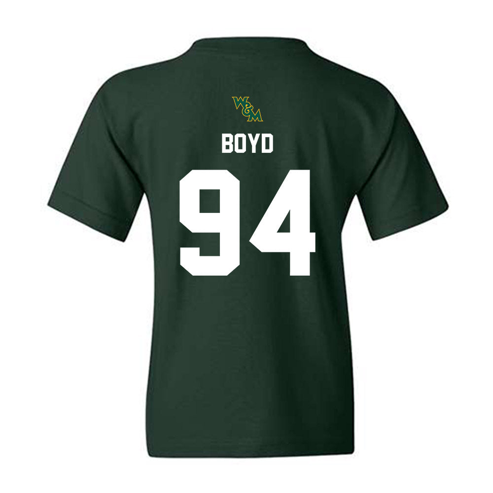 William & Mary - NCAA Football : Carter Boyd - Youth T-Shirt-1