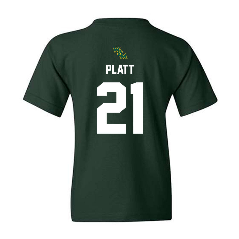 William & Mary - NCAA Football : Jayden Platt - Youth T-Shirt-1