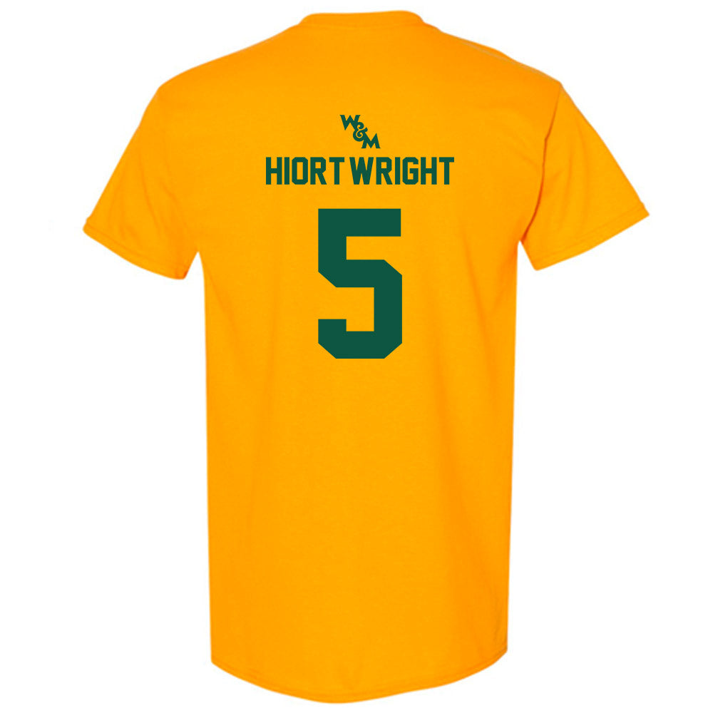William & Mary - NCAA Men's Soccer : Noah Hiort-Wright - Sports Shersey T-Shirt-1