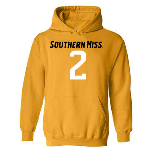Southern Miss - NCAA Football : Dominick Hill - Replica Shersey Hooded Sweatshirt-0
