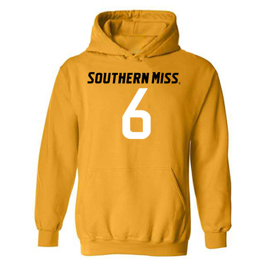 Southern Miss - NCAA Football : Micah Davis - Replica Shersey Hooded Sweatshirt-0