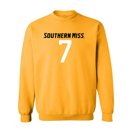 Southern Miss - NCAA Football : Isaiah Gibson Sr - Replica Shersey Crewneck Sweatshirt-0