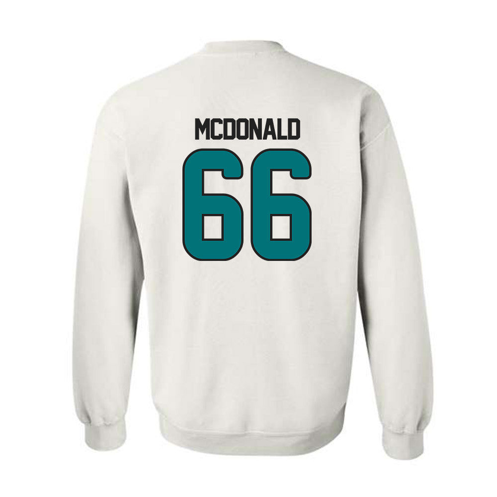 Coastal Carolina - NCAA Football : Kain McDonald - Replica Shersey Crewneck Sweatshirt-1