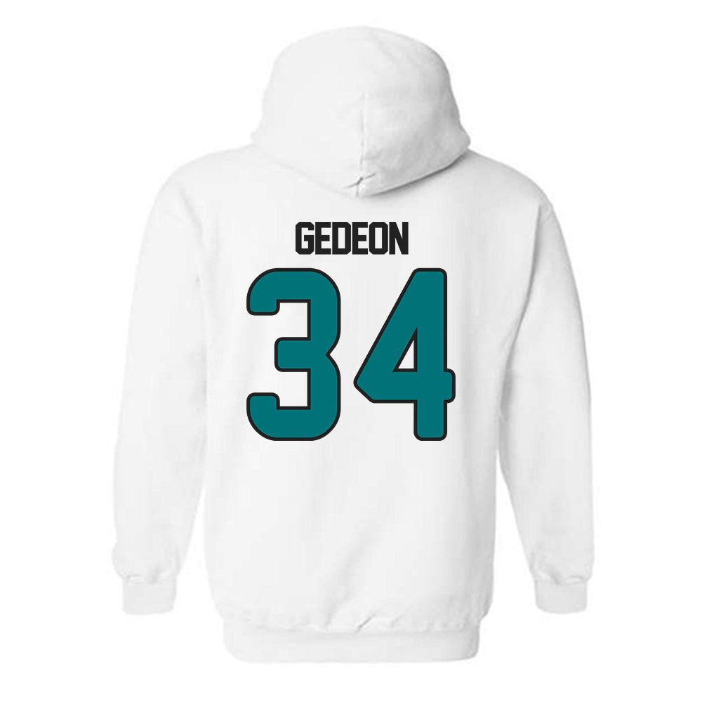 Coastal Carolina - NCAA Football : Wyatt Gedeon - Replica Shersey Hooded Sweatshirt-1
