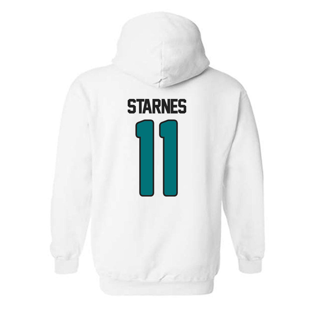 Coastal Carolina - NCAA Football : Braxton Starnes - Replica Shersey Hooded Sweatshirt-1