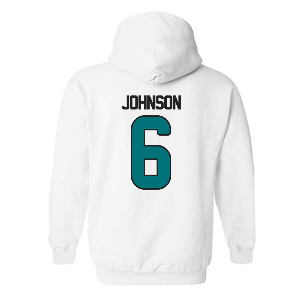 Coastal Carolina - NCAA Football : Krosse Johnson - Replica Shersey Hooded Sweatshirt-1