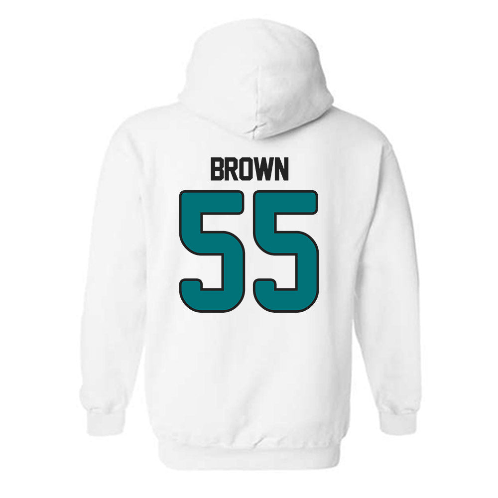 Coastal Carolina - NCAA Football : Tray Brown - Replica Shersey Hooded Sweatshirt-1