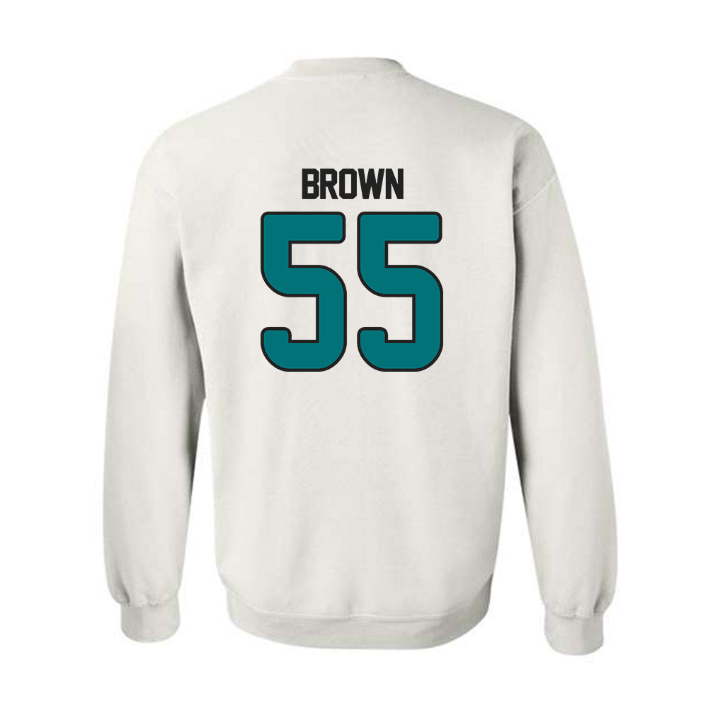 Coastal Carolina - NCAA Football : Tray Brown - Replica Shersey Crewneck Sweatshirt-1