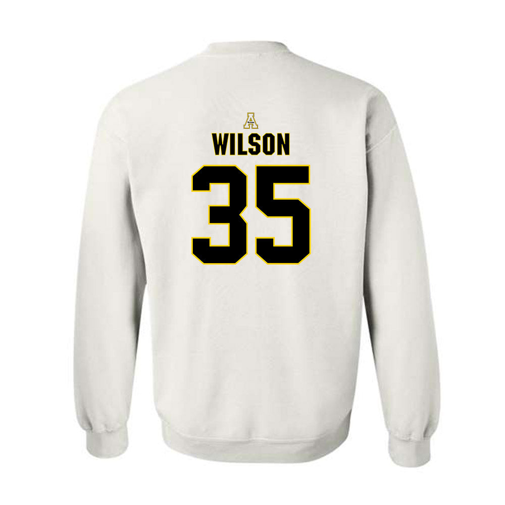 App State - NCAA Baseball : Ethan Wilson - Replica Shersey Crewneck Sweatshirt-1