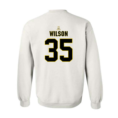 App State - NCAA Baseball : Ethan Wilson - Replica Shersey Crewneck Sweatshirt-1