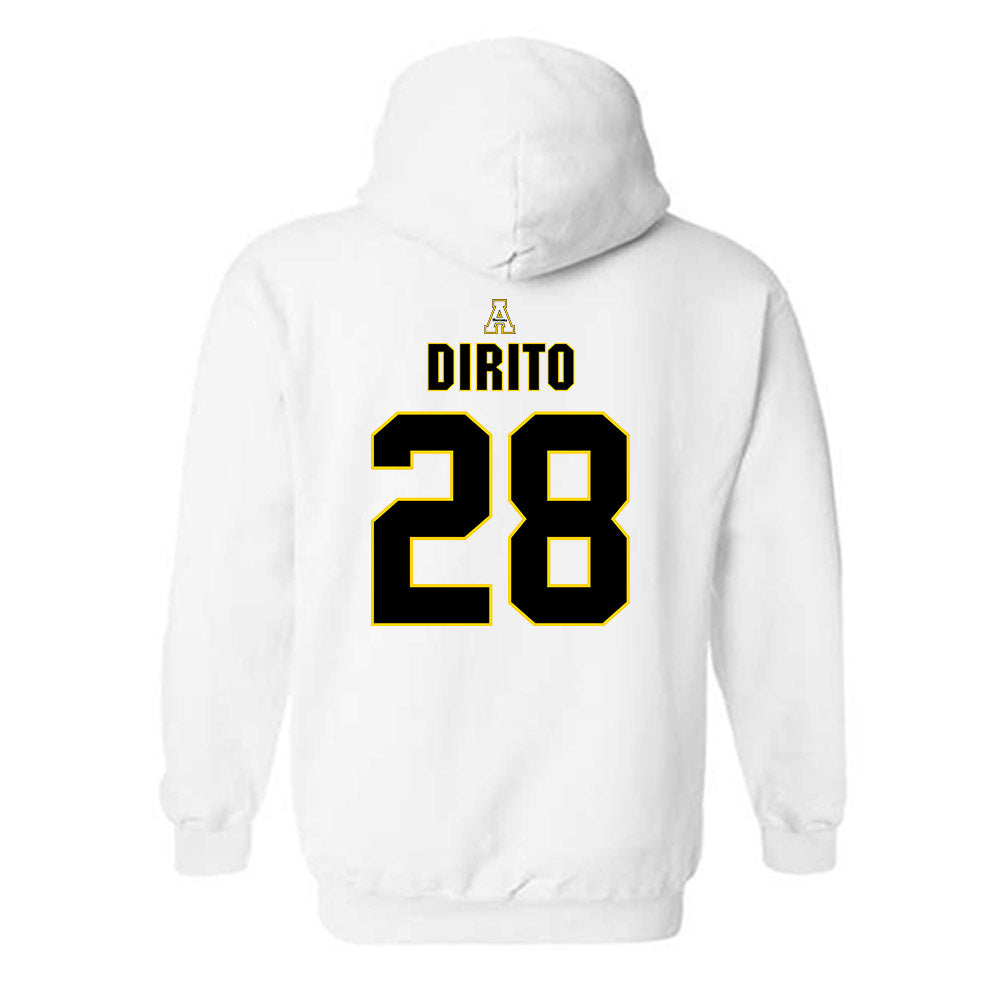 App State - NCAA Baseball : Nick DiRito - Replica Shersey Hooded Sweatshirt-1
