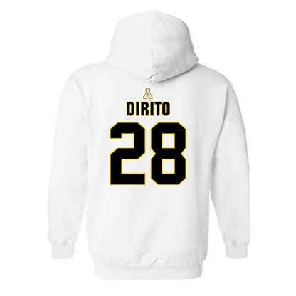 App State - NCAA Baseball : Nick DiRito - Replica Shersey Hooded Sweatshirt-1