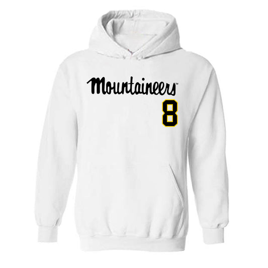App State - NCAA Baseball : Riley Luft - Replica Shersey Hooded Sweatshirt-0
