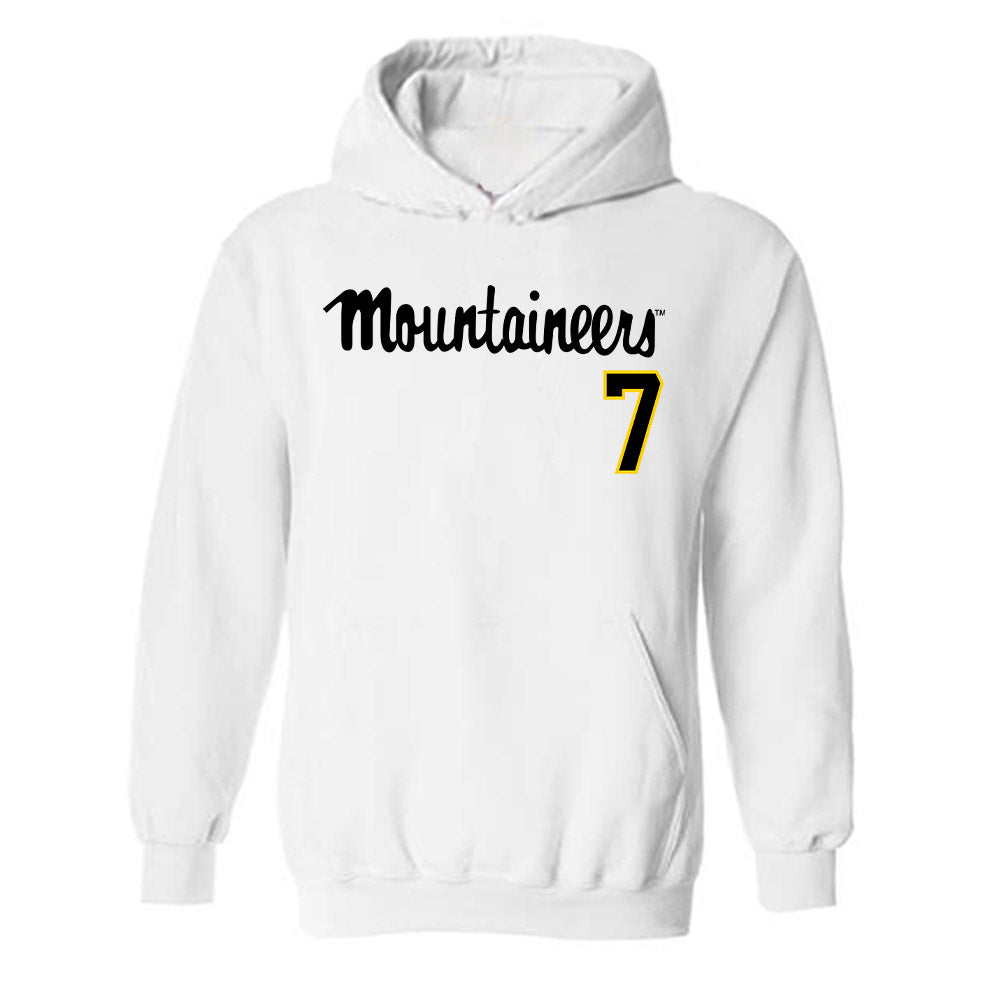 App State - NCAA Baseball : Steven Smith - Replica Shersey Hooded Sweatshirt-0