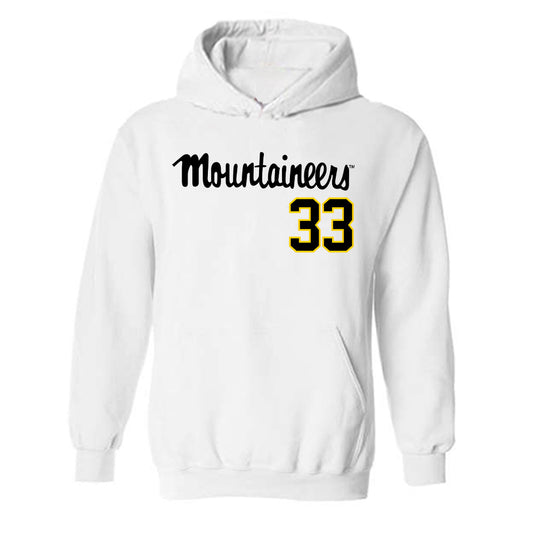 App State - NCAA Baseball : Jalen Seward - Replica Shersey Hooded Sweatshirt-0