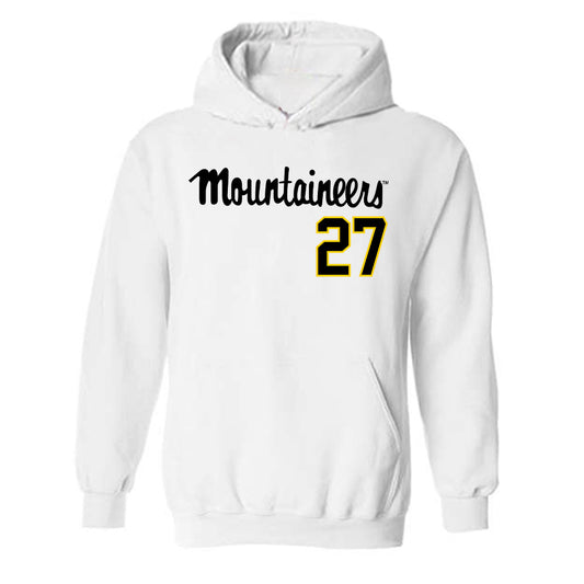 App State - NCAA Baseball : Tank Yaghoubi - Replica Shersey Hooded Sweatshirt-0