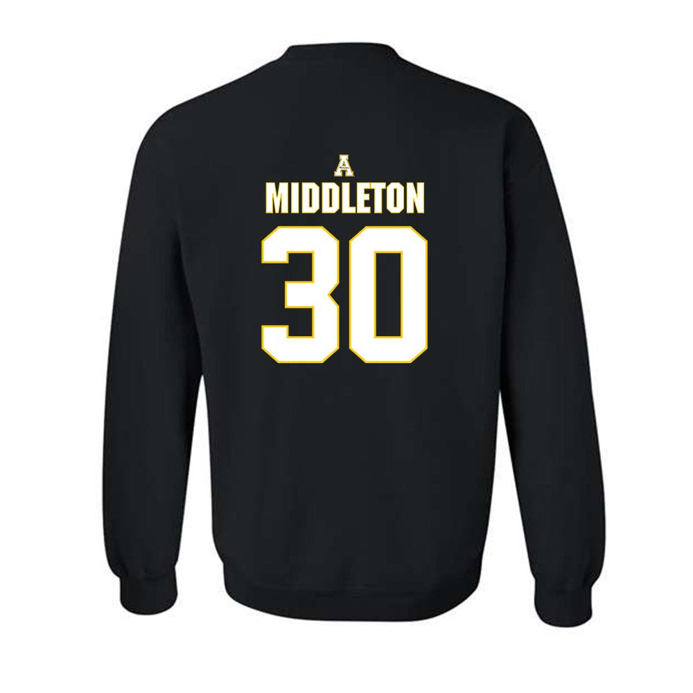App State - NCAA Baseball : Mason Middleton - Replica Shersey Crewneck Sweatshirt-1