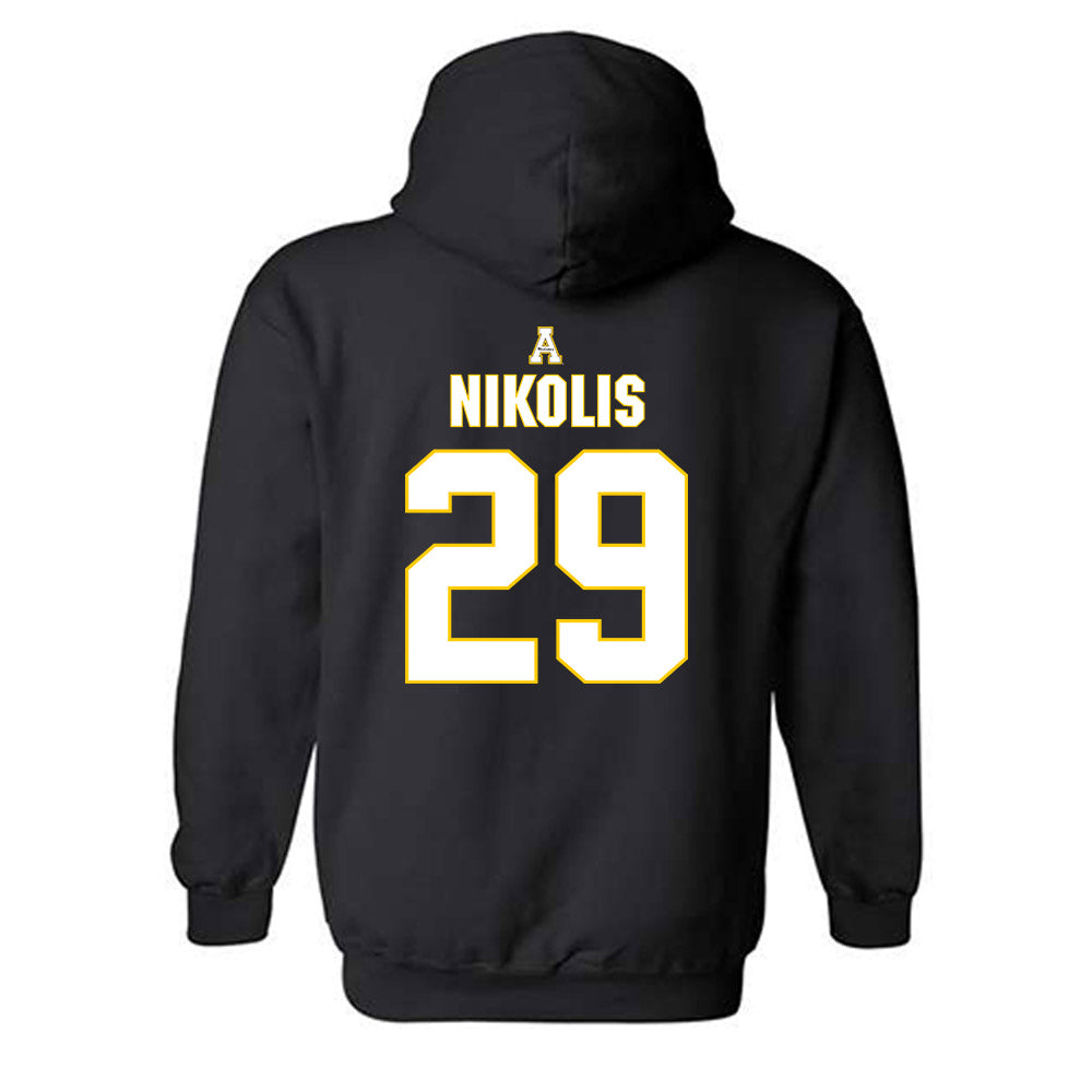 App State - NCAA Baseball : Trevor Nikolis - Replica Shersey Hooded Sweatshirt-1