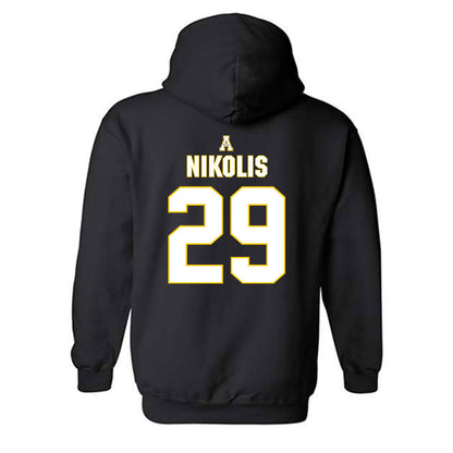 App State - NCAA Baseball : Trevor Nikolis - Replica Shersey Hooded Sweatshirt-1